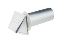 Deflect-O 6 in. L x 4 in. Dia. Silver Aluminum Vent Dryer Hood