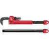 Milwaukee Cheater Pipe Wrench Black/Red 1 pk