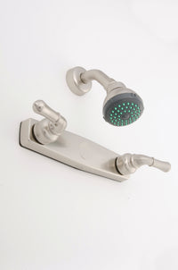 Shower Valve 8� Non-Metallic Only W/Teapot Handles&Upgraded Shower Head Nickel