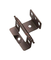 Amerock  1-5/8 in. W x 2-7/8 in. L Oil Rubbed Bronze  Steel  Cabinet Hinge  1 pk