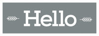 Americana Decor Hello Type Stencil, 6 x 18-In. (Pack of 3)