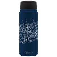 Liberty 20 oz Washington State Map Multicolored BPA Free Self-Cleaning Water Bottle