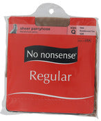 No Nonsense 014/26q Size Q Regular Tan Nylons