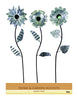 Alpine Silver Iron 48 in.   H Assorted Flower Outdoor Garden Stake (Pack of 9)