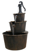 Alpine Corporation Tec234br 40 Brown 3 Tier Pump & Barrels Fountain