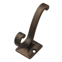 Hickory Hardware P25024-RB 3/4" Refined Bronze Double Swirl Coat Hook