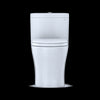 TOTO® Aquia® IV One-Piece Elongated Dual Flush 1.28 and 0.8 GPF Universal Height, WASHLET®+ Ready Toilet with CEFIONTECT®, Cotton White- MS646124CEMFG#01