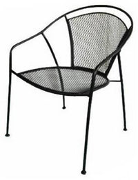 Uptown Patio Bistro Chair, Steel Mesh