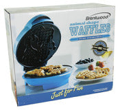 Brentwood TS-253 8.75" X 9.75" X 4.5" Animal Shape Waffle Maker Assorted