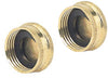 2-Pack Brass Hose Caps