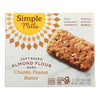 Simple Mills - Bar Sft Baked Chunky Peanut Butter - Case of 6 - 5.99 OZ