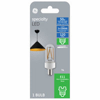 LED Light Bulb, Clear, Filament Design, 4-Watts, 500 Lumens