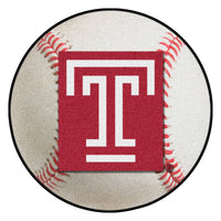 Temple University Baseball Rug - 27in. Diameter