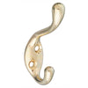 National Hardware 0.84 in. L Brass Die Cast Coat/Hat Hook 1 pk