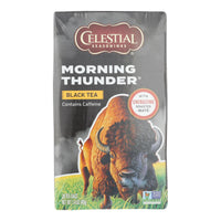 Celestial Seasonings Morning Thunder - 20 Tea Bags - Case of 6