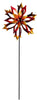 Alpine Brown Metal 96 in. H Dual Spinning Flame Kinetic Garden Stake Spinner