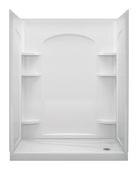 Sterling Ensemble White Shower Back Wall