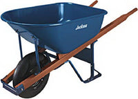 Professional Wheelbarrow, Heavy-Duty Steel, 6-Cu. Ft.