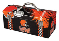 Sainty International Steel Cleveland Browns 33 lbs. Capacity Art Deco Tool Box 7.75 H in.