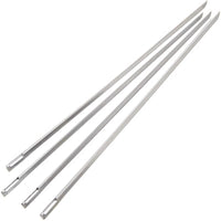 GrillPro Stainless Steel Skewers 15 in. L 4 pc