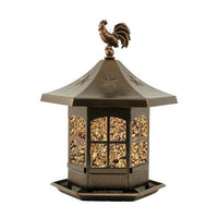 Avant Garden Cupola Bird Feeder 2 Lbs. Brown