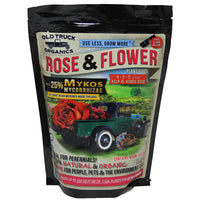 Rose & Flower Organic Fertilizer, Mykos Mycorrhizae Plus Kelp & Humic Acid, 4-2-2 Formula, 2.2-Lbs.