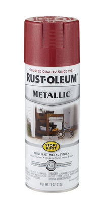 Rust-Oleum Stops Rust Apple Red Spray Paint 11 oz. (Pack of 6)