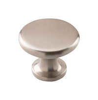 Amerock  Allison  Round  Furniture Knob  1-1/2 in. Dia. 1-3/16 in. Satin Nickel  Silver  1 pk