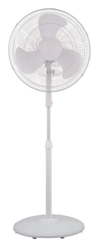 Pelonis FS45-3D 18" White 3-Speed Oscillating Pedestal Fan