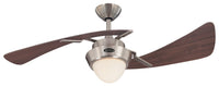 Westinghouse 7214100 48 Brushed Nickel & Maple Plywood Two Blade Ceiling Fan