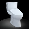 TOTO® WASHLET+® Drake® II 1G® Two-Piece Elongated 1.0 GPF Toilet and WASHLET+® C2 Bidet Seat, Cotton White - MW4543074CUFG#01