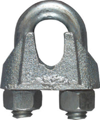 Wire Cable Clamp, Zinc, 0.375-In. (Pack of 10)