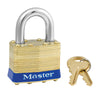 Master Lock 2.8 in. H X 1.2 in. L Laminated Brass 4-Pin Tumbler Padlock