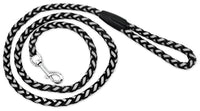 Dog Lead Leash, Black Reflective, 6-Ft.