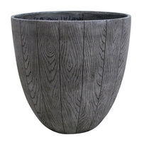 Southern Patio 14.53 in. H x 15 in. W Resin Woodgrain Planter Graywood (Pack of 5)