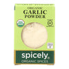 Spicely Organics - Organic Garlic Powder - Case of 6 - 0.4 oz.