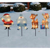 8" Rudolph 2D Pre-Lit Flat PVC Xmas Pathway Markers