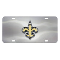 NFL - New Orleans Saints 3D Stainless Steel License Plate