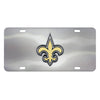 NFL - New Orleans Saints 3D Stainless Steel License Plate