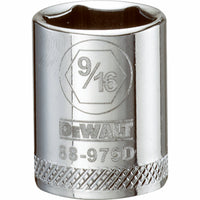 SAE Socket, Shallow, 6-Point, 9/16-In., 3/8-In. Drive