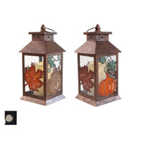 Celebrations  Leaf Lantern  Lighted Fall Decoration  11 in. H x 5.1 in. W 1 pk (Pack of 6)