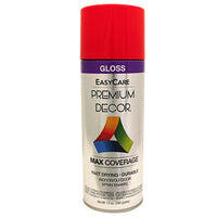 Premium Decor Spray Paint, Hot Red Gloss, 12-oz.