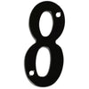 National Hardware 4 in.   Black Die-Cast Zinc Screw-On Number 8 1 pc (Pack of 5)