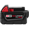 Milwaukee M18 REDLITHIUM XC5.0 18 V 5 Ah Lithium-Ion Battery Pack 1 pc