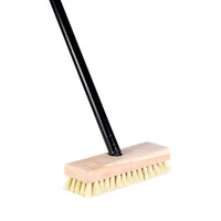 DQB 7-3/4 in. W 48 in. Wood Handle Scrub Brush