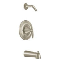 Brushed nickel Posi-Temp(R) tub/shower