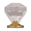 Amerock  Traditional Classics  Octagonal  Cabinet Knob  1-1/4 in. Dia. 1-3/8 in. Burnished Brass  1 pk