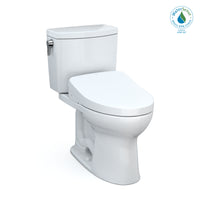 TOTO® WASHLET+® Drake® II 1G® Two-Piece Elongated 1.0 GPF Toilet and WASHLET+® S500e Contemporary Bidet Seat, Cotton White - MW4543046CUFG#01