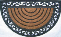 Doormat, Half-Round, 18 x 30-In.