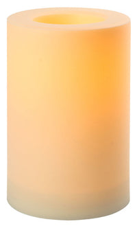 Inglow White Outdoor Pillar Candle 9 in. H x 6 in. Dia. (Pack of 4)